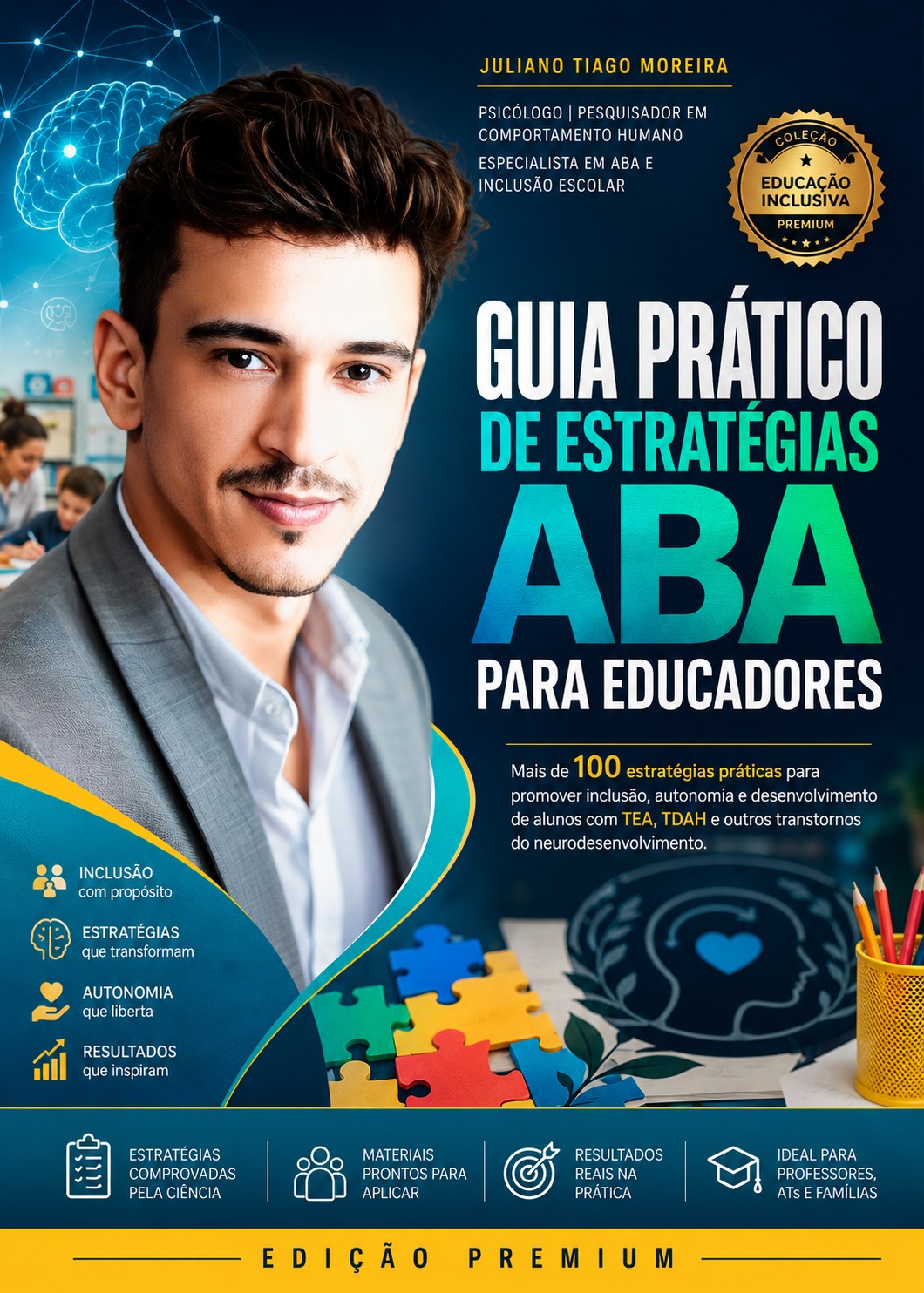 Capa do livro Guia Prático de Estratégias ABA para Educadores